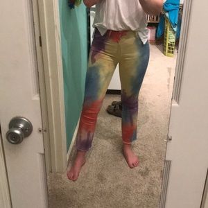 mother tie dye jeans